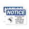 Signmission Restricted Entry Keep Door Locked OSHA Notice Sign, Plastic, 14in W x 10in L, 2PK OS-2PACK-NS-P-1014-L-18090 - alternate 1